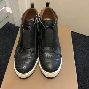 Black Mini Wedge Booties